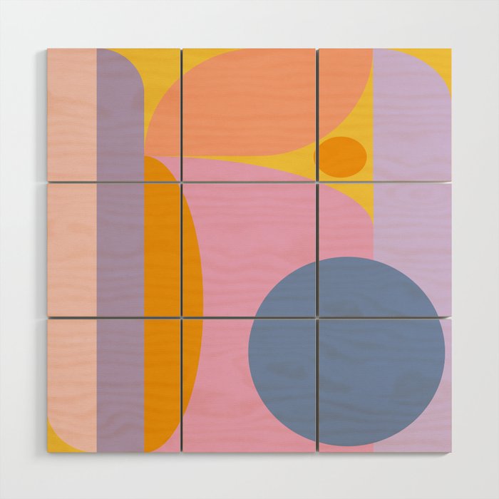 Pink and Lavender 01 Wood Wall Art Gallery Image 1