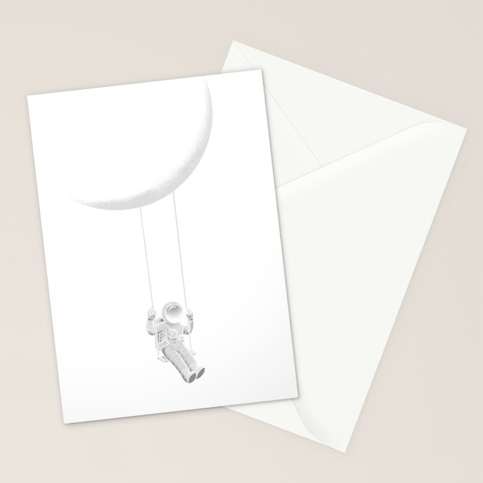 Moon Swing Stationery Card Gallery Image 2