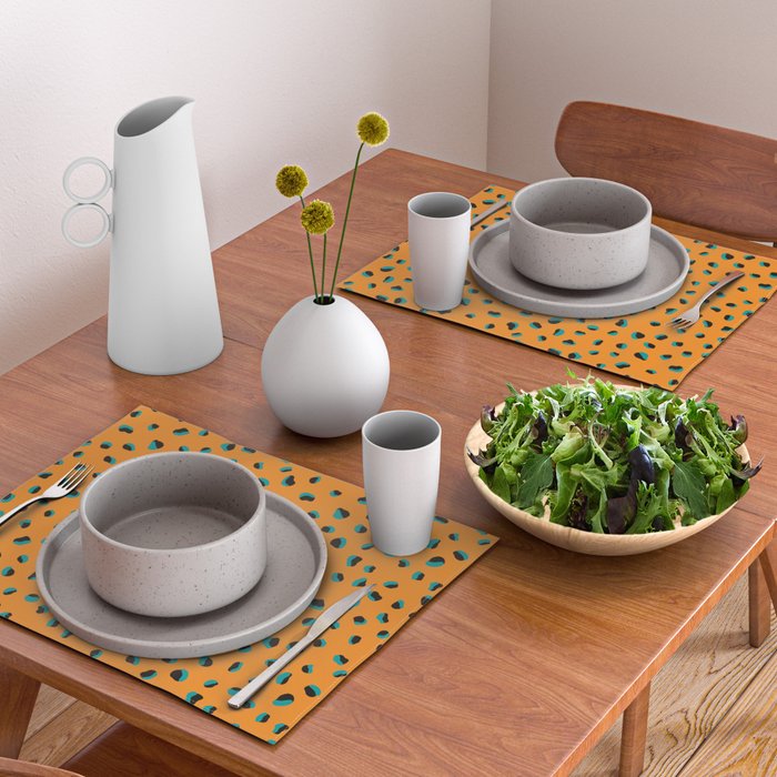 Funky cheetah animal print Placemat Gallery Image 2