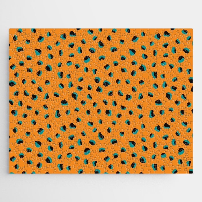 Funky cheetah animal print Jigsaw Puzzle Gallery Image 1