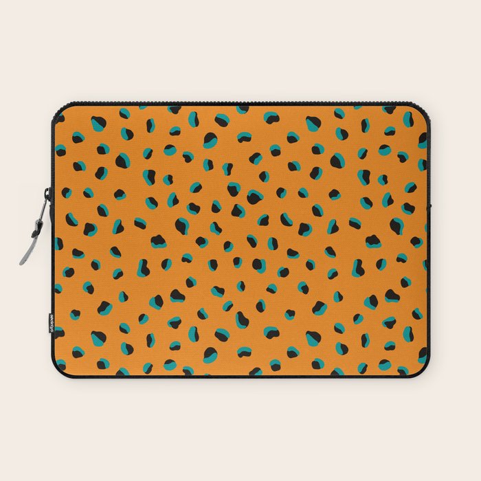 Funky cheetah animal print Laptop Sleeve Gallery Image 1