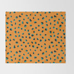 Funky cheetah animal print Throw Blanket Gallery Image 2