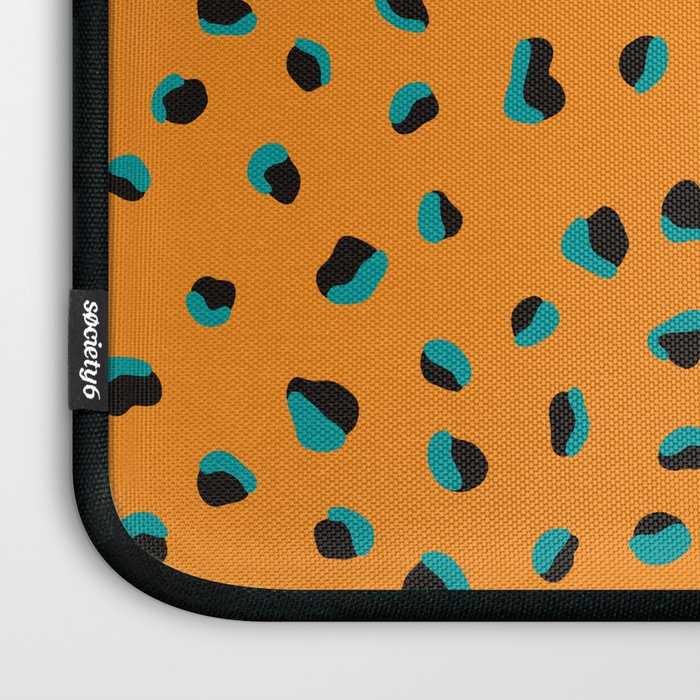 Funky cheetah animal print Laptop Sleeve Gallery Image 3