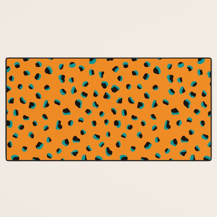 Funky cheetah animal print Desk Mat Gallery Image 3