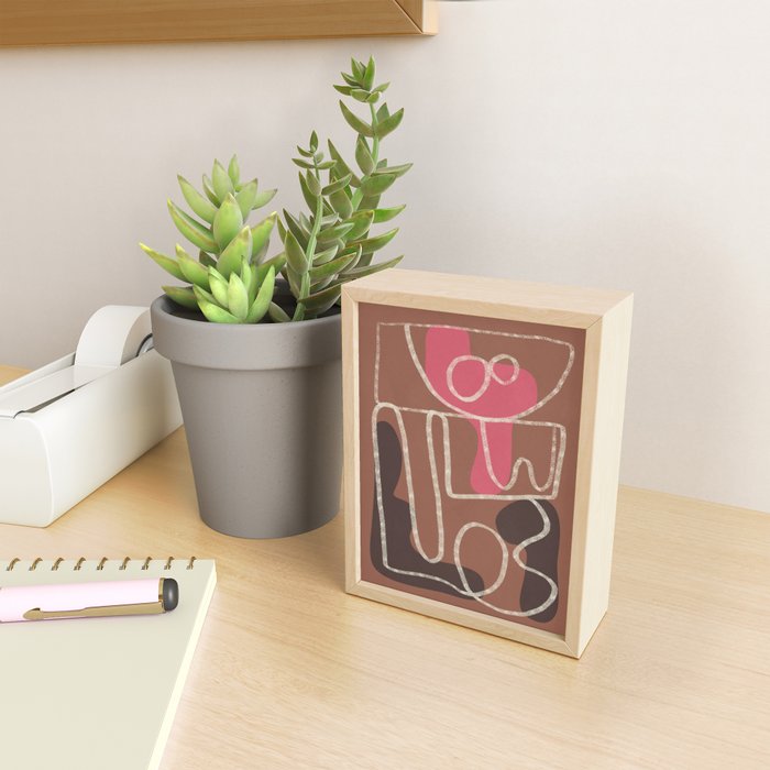 Organic Minimalist Layers 1 Mini Art Print Gallery Image 2