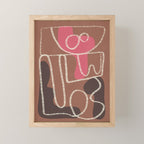 Organic Minimalist Layers 1 Mini Art Print Gallery Image 1