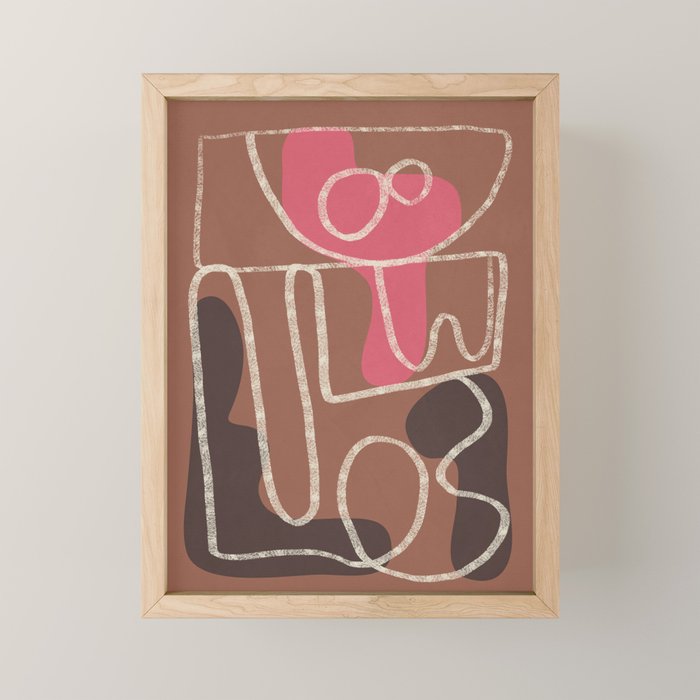 Organic Minimalist Layers 1 Mini Art Print Gallery Image 1