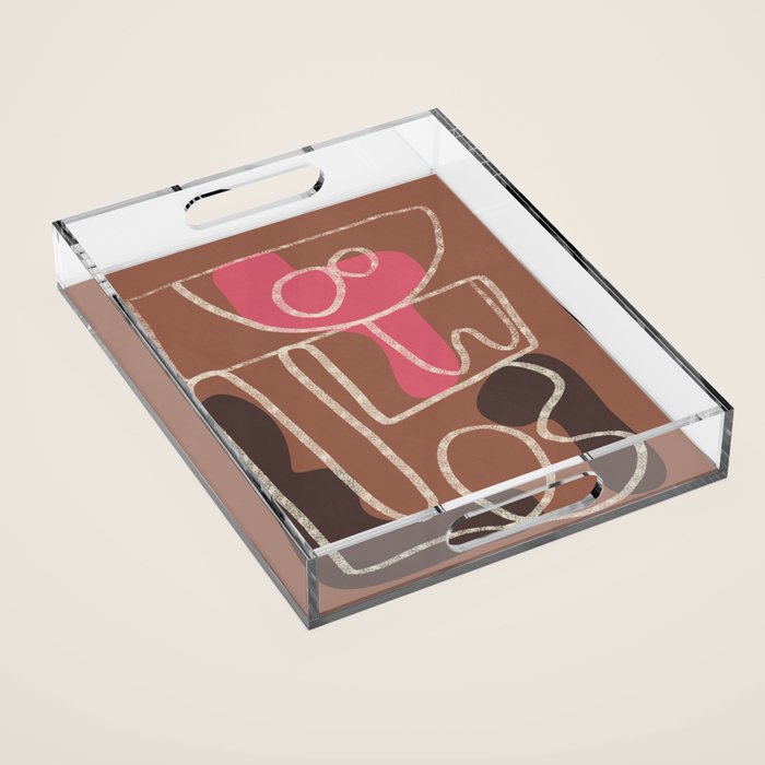 Organic Minimalist Layers 1 Acrylic Tray Gallery Image 1