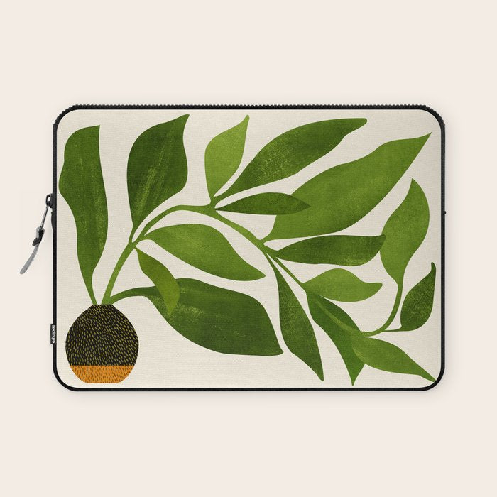 The Wanderer - House Plant Illustration Laptop Sleeve Gallery Image 1