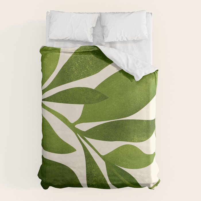 The Wanderer - House Plant Illustration Duvet Cover Gallery Image 1