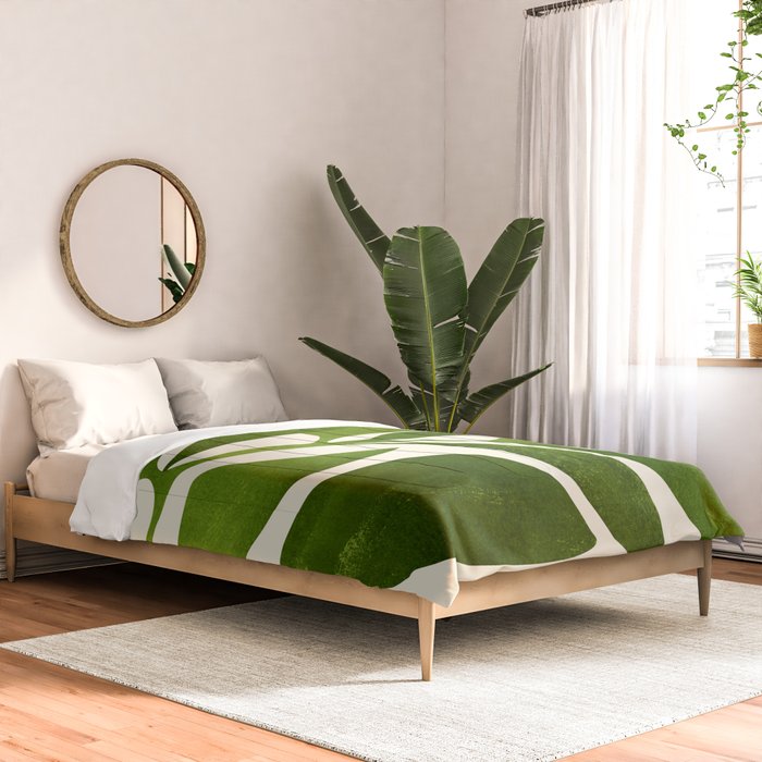 The Wanderer - House Plant Illustration Comforter Gallery Image 2