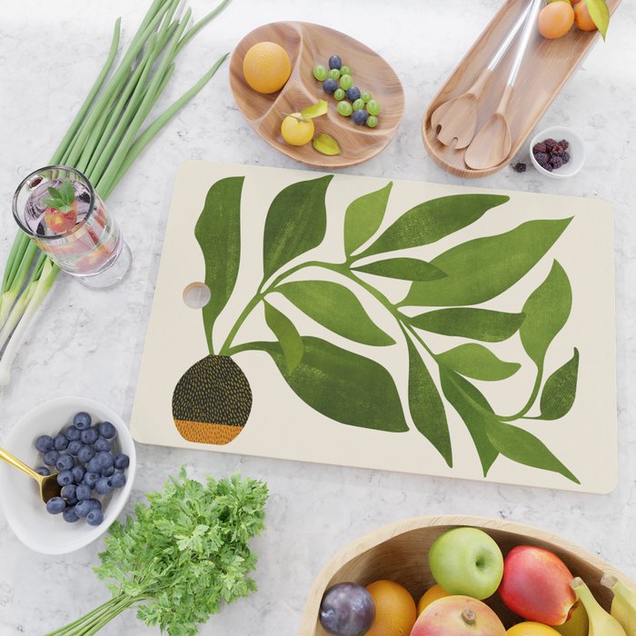 The Wanderer - House Plant Illustration Cutting Board Gallery Image 2