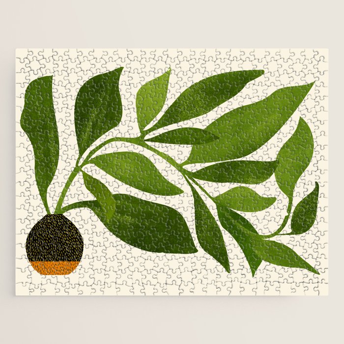 The Wanderer - House Plant Illustration Jigsaw Puzzle Gallery Image 1