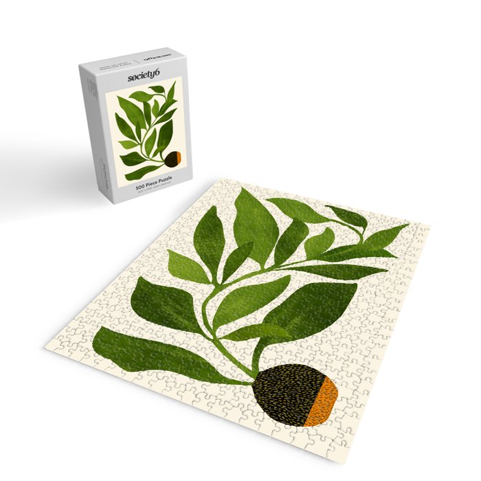The Wanderer - House Plant Illustration Jigsaw Puzzle Gallery Image 2