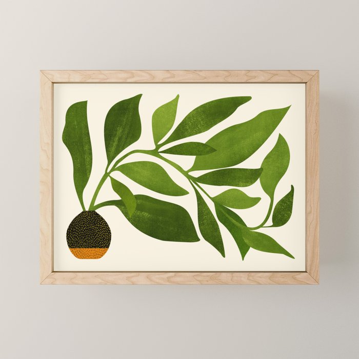 The Wanderer - House Plant Illustration Mini Art Print Gallery Image 1
