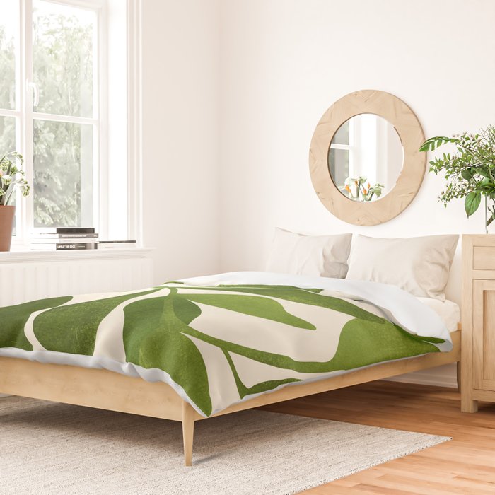 The Wanderer - House Plant Illustration Duvet Cover Gallery Image 2