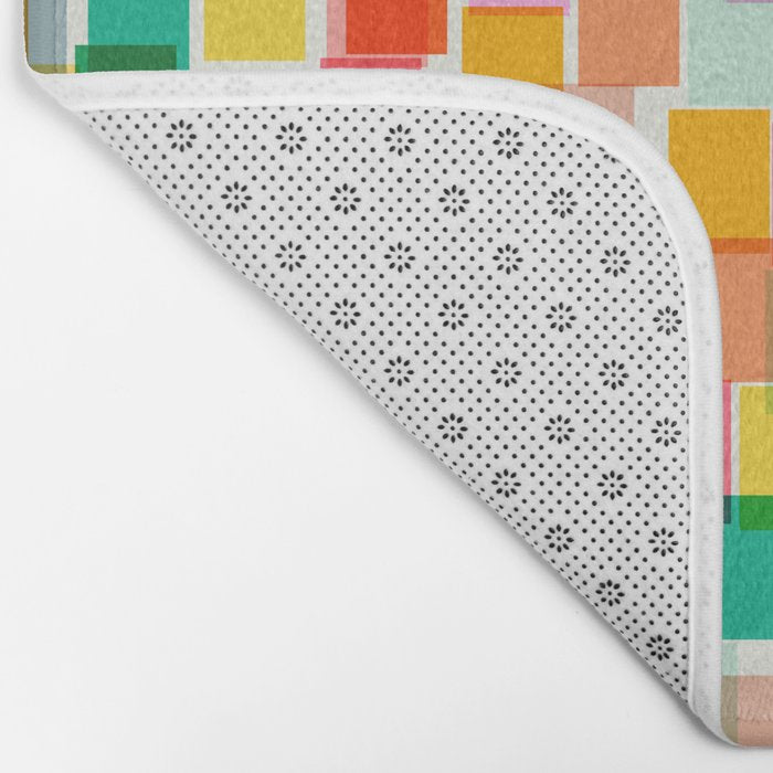 Colorful Painterly Mosaic Bath Mat Gallery Image 2