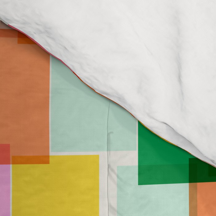 Colorful Painterly Mosaic Comforter Gallery Image 4