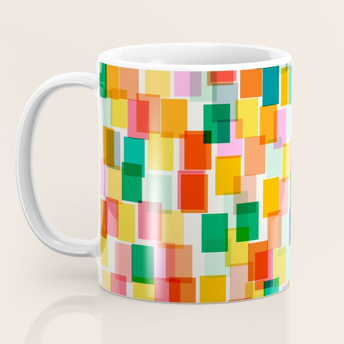 Colorful Painterly Mosaic Coffee Mug Gallery Image 3