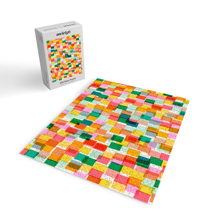 Colorful Painterly Mosaic Jigsaw Puzzle Gallery Image 2