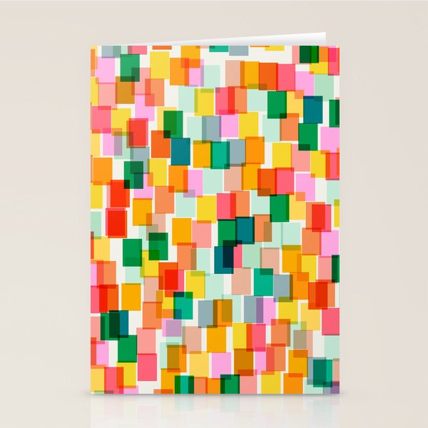 Colorful Painterly Mosaic Stationery Card Gallery Image 2