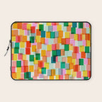 Colorful Painterly Mosaic Laptop Sleeve Gallery Image 1