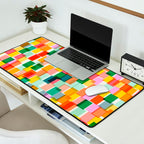 Colorful Painterly Mosaic Desk Mat Gallery Image 2