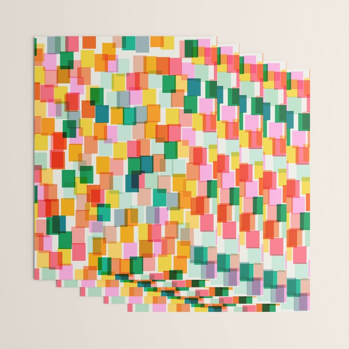 Colorful Painterly Mosaic Wrapping Paper Gallery Image 3