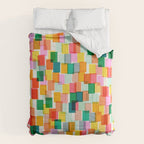Colorful Painterly Mosaic Comforter Gallery Image 6