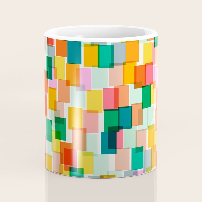 Colorful Painterly Mosaic Coffee Mug Gallery Image 4