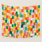 Colorful Painterly Mosaic Wall Tapestry Gallery Image 4
