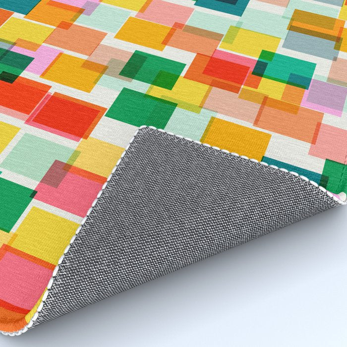 Colorful Painterly Mosaic Rug Gallery Image 4