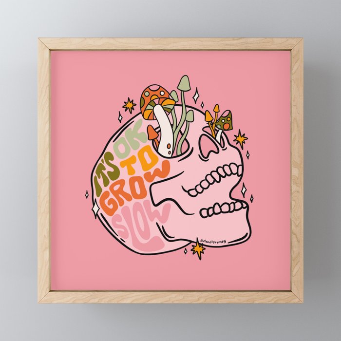 It's Ok to Grow Slow Mini Art Print Gallery Image 1