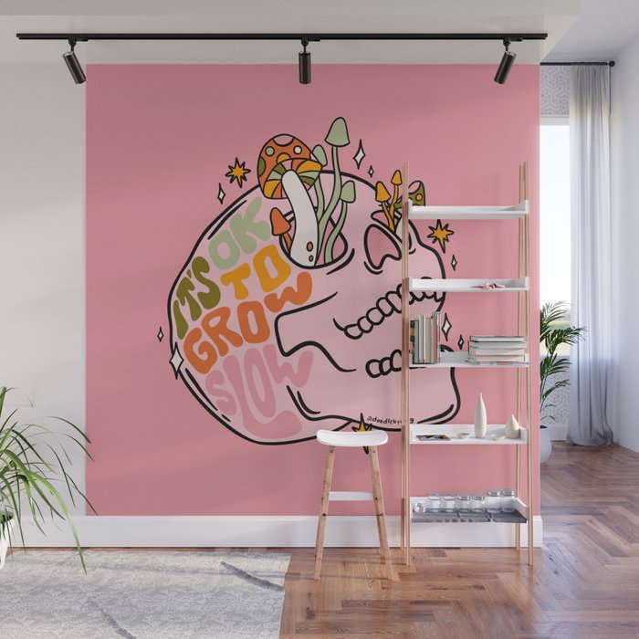 It's Ok to Grow Slow Wall Mural Gallery Image 1