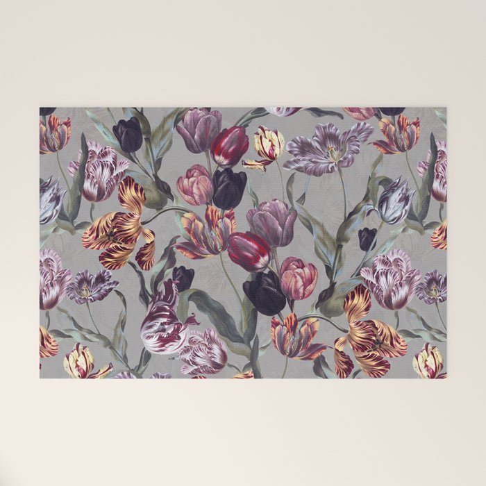 Magic Tulips Pattern Welcome Mat Gallery Image 1