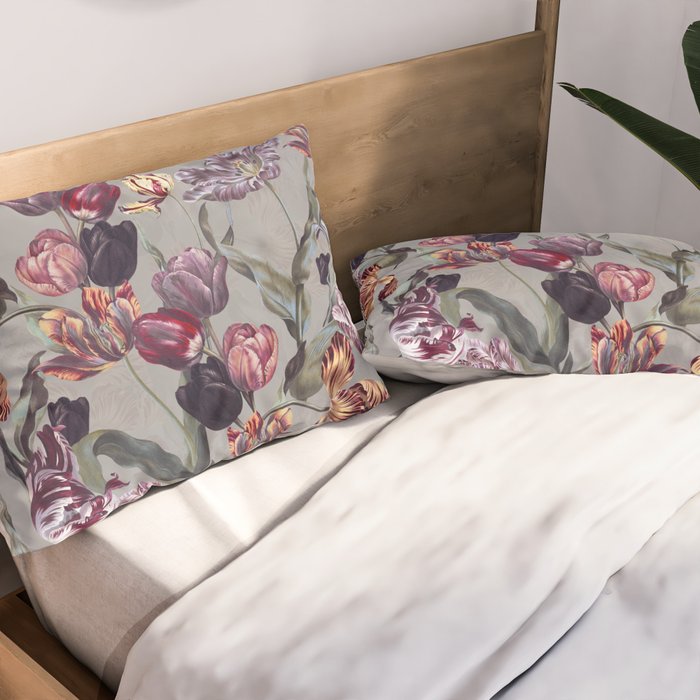 Magic Tulips Pattern Pillow Sham Gallery Image 2