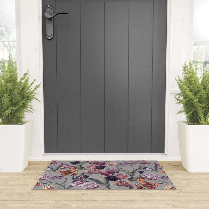 Magic Tulips Pattern Welcome Mat Gallery Image 3