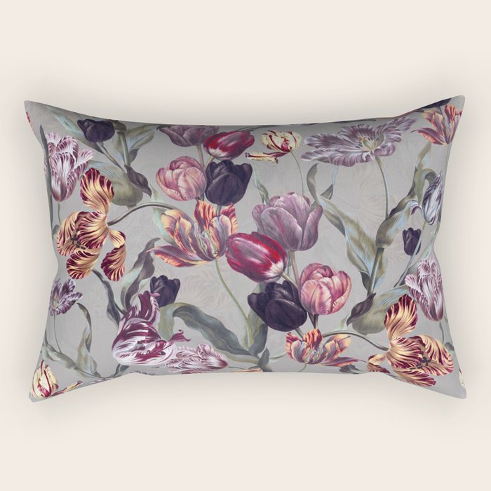Magic Tulips Pattern Rectangular Pillow Gallery Image 2