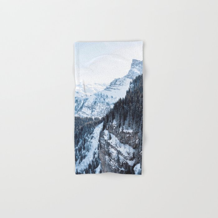 Snowy Mountain Landscape Bath Towel Gallery Image 1