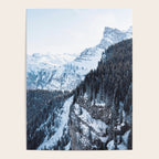 Snowy Mountain Landscape Poster Gallery Image 4