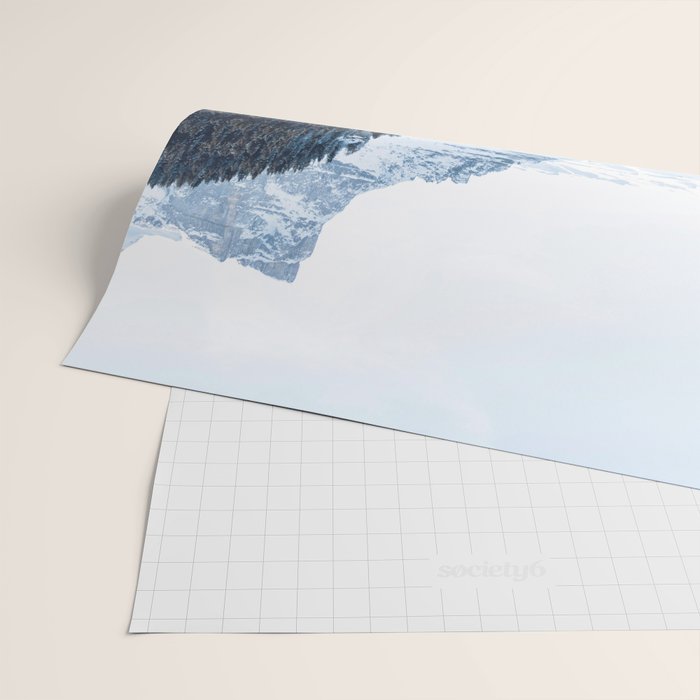 Snowy Mountain Landscape Wrapping Paper Gallery Image 2