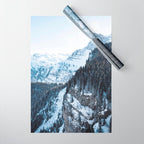 Snowy Mountain Landscape Wrapping Paper Gallery Image 1