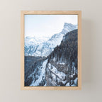 Snowy Mountain Landscape Mini Art Print Gallery Image 1