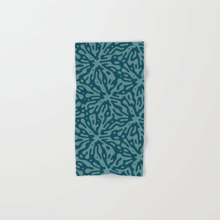 Organic Matter in Dark Teal Bath Towel Gallery Image 1