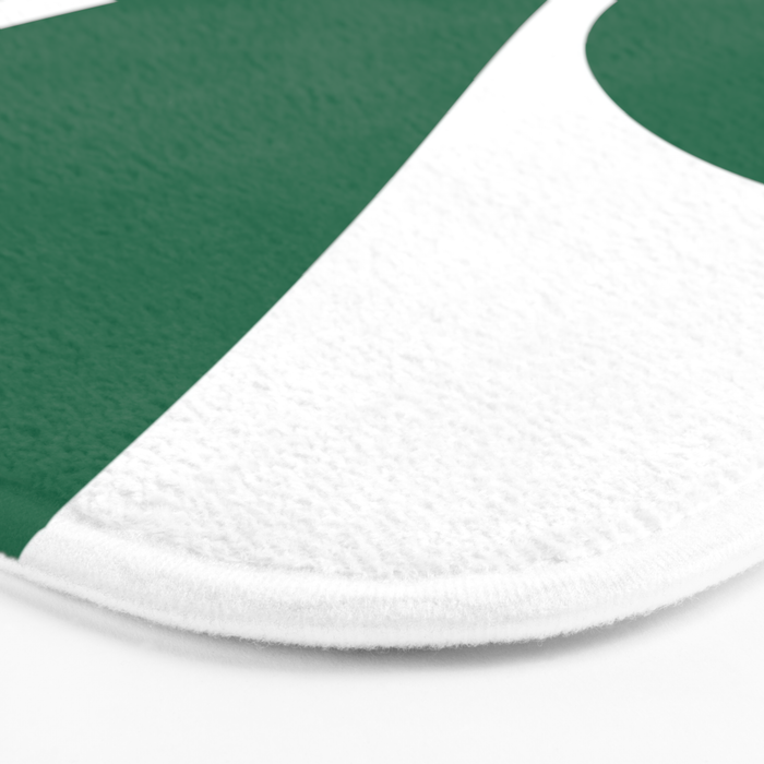 Yellow Sun Green Leaves Minimalism Bath Mat Gallery Image 3
