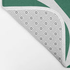 Yellow Sun Green Leaves Minimalism Bath Mat Gallery Image 2