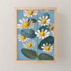 Daisy Flower Painting Mini Art Print Gallery Image 1