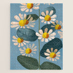 Daisy Flower Painting Jigsaw Puzzle Gallery Image 1