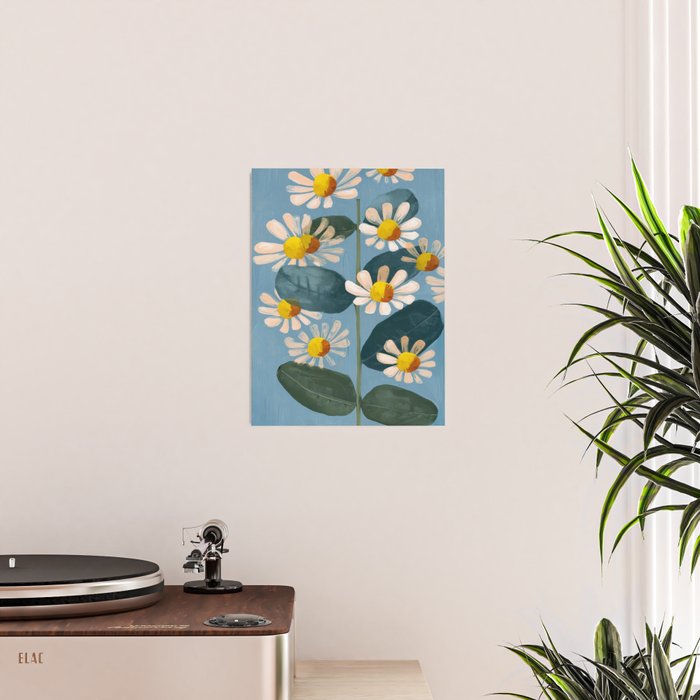 Daisy Flower Painting Poster Gallery Image 2