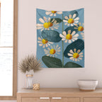 Daisy Flower Painting Wall Tapestry Gallery Image 2
